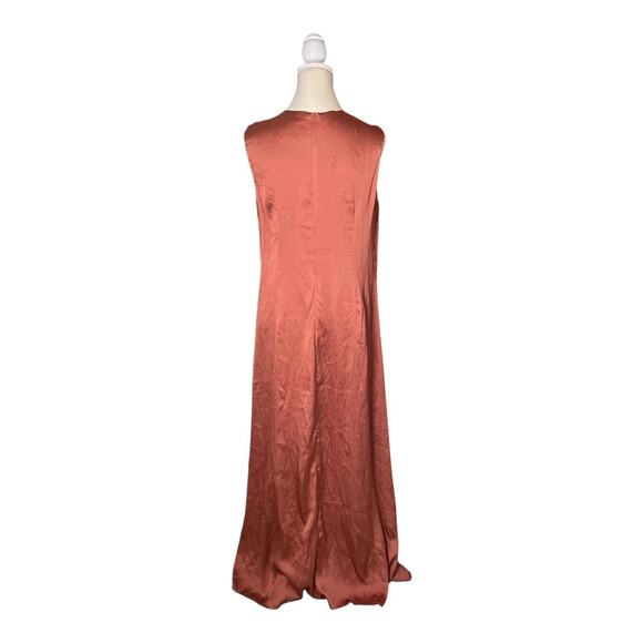 Veiled Collection New York Luxe Designer Maxi Dress Mauve Crepe US Small - Picture 3 of 9